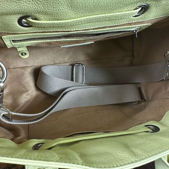 Jimmy Choo Rosalie Satchel 2-Way Bag Suede Leather Beige Yellow - Picture 3 of 16